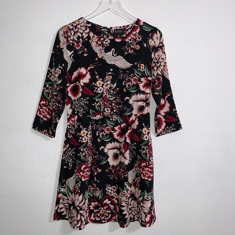 Nicole Miller New York Flower Crane Dress